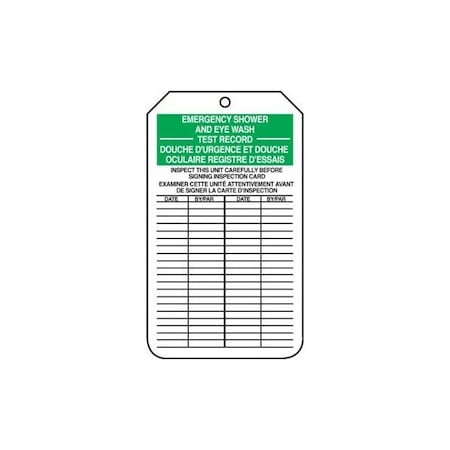 Accuform RP-Plastic, 3-1/4 in Width, 0.075 in Height, , 25 PK TCF461CTP